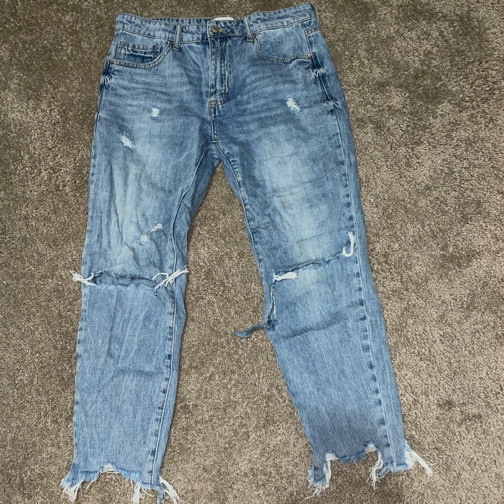 Womens distressed jeans